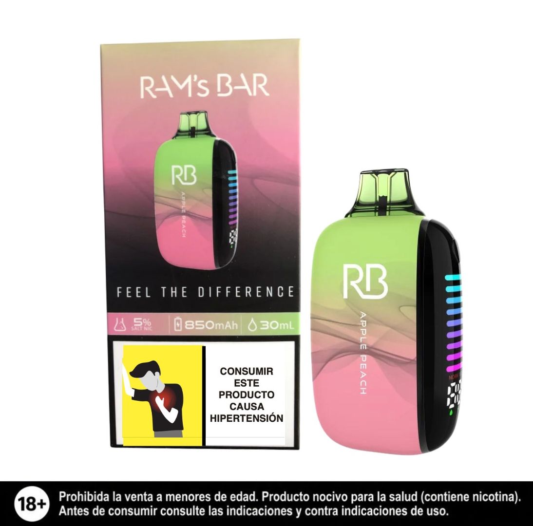 Rams Bar Apple Peach 30.000 Puffs