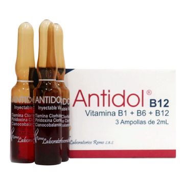 Imagen del producto ANTIDOL ( B1 B6 B12) REMO DIS X 3 AMPOLLAS
