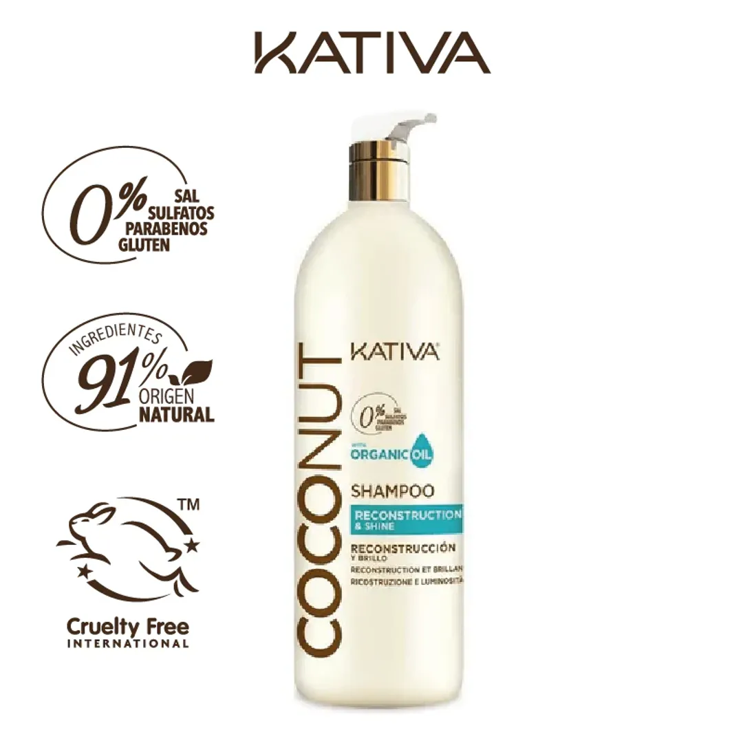 SHAMPOO COCONUT 1000ML KATIVA