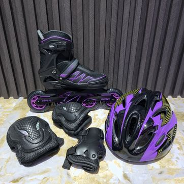 Imagen del producto PATIN CHICAGO NEGRO MORADO SEMIPROFESIONAL MONOBLACK 