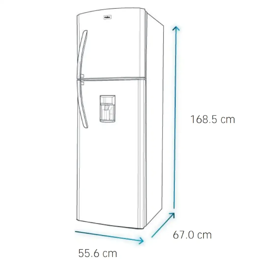 NEVERA  MABE 250 LTS NF GRAFITO