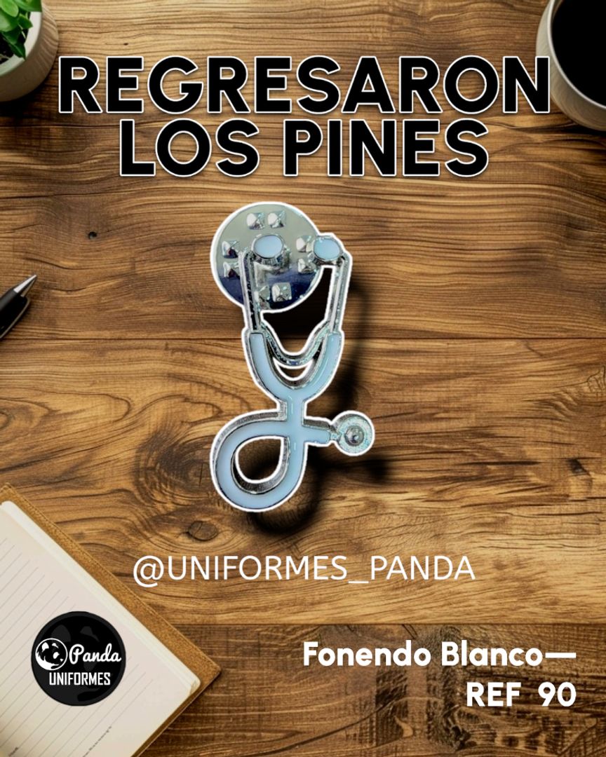 PIN FONENDO BLANCO 