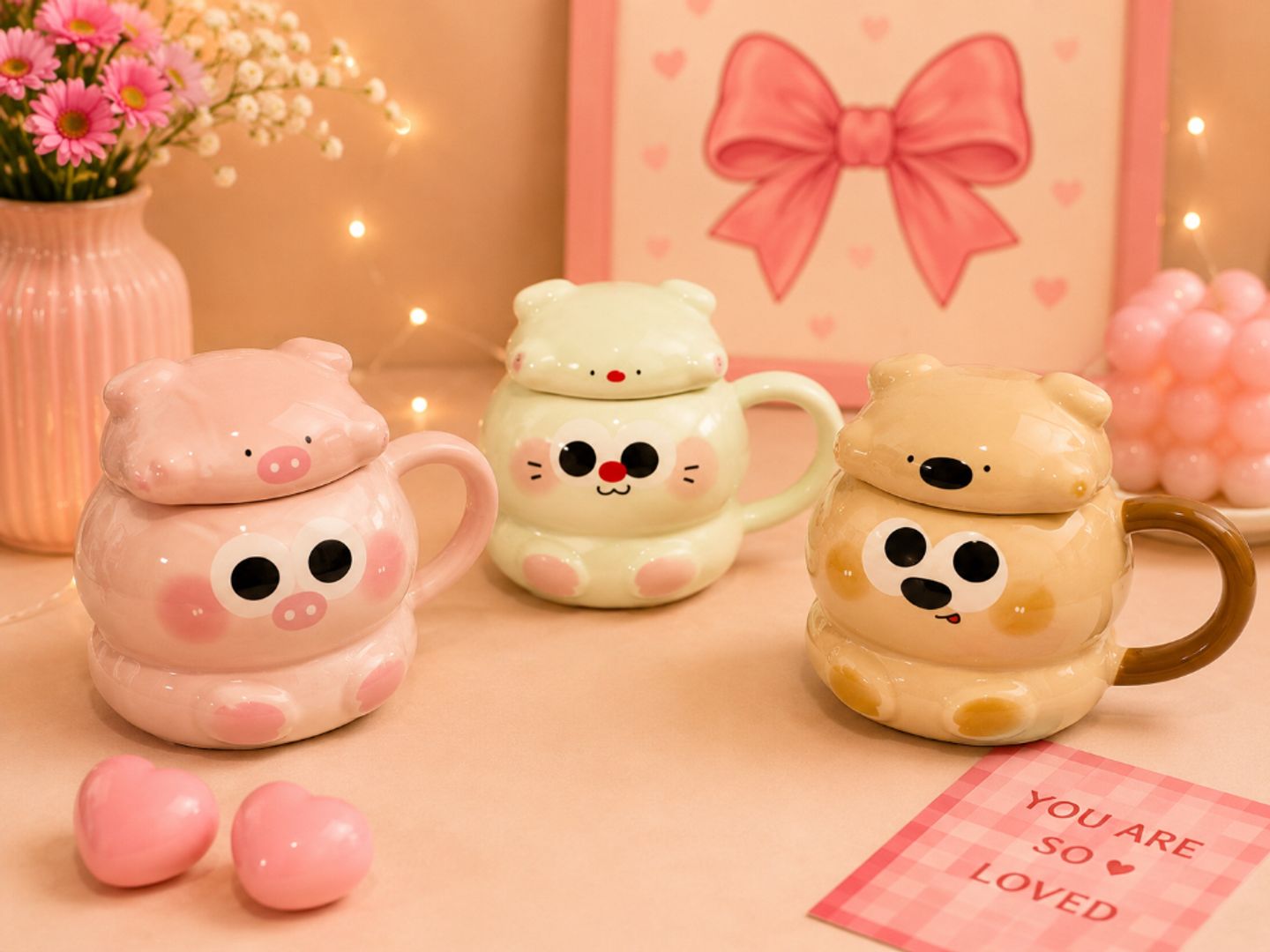 Mug animalitos Kawaii 