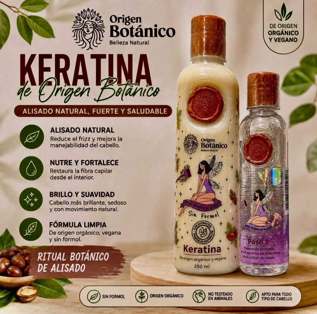 ORIGEN BOTÁNICO KERATINA DE ORIGEN ORGANICO & VEGANO 250 ML