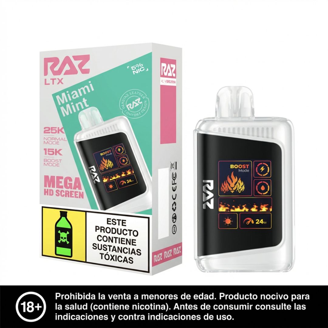 Raz Miami Mint 25.000 Puffs