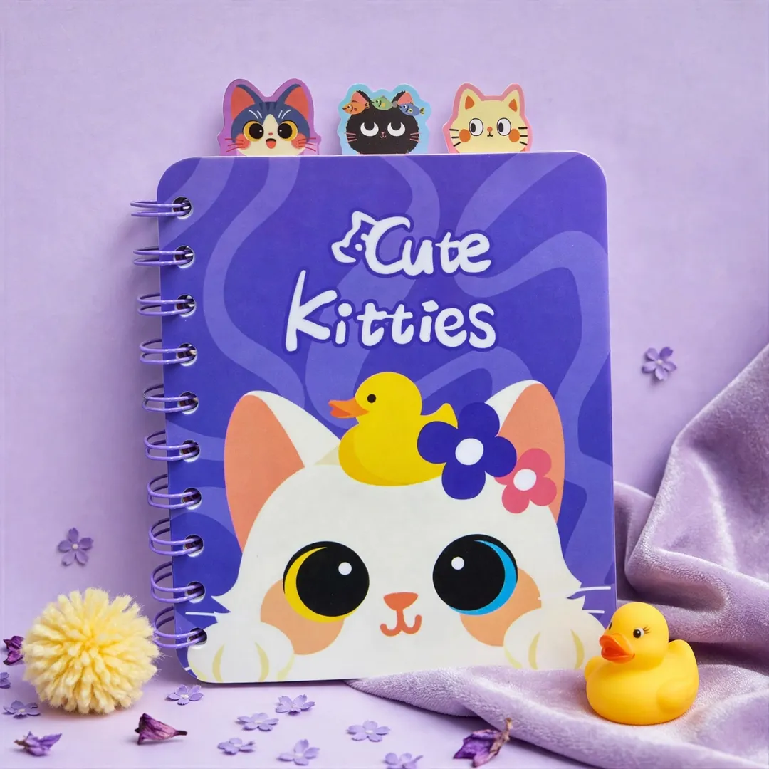 LIBRETA GATITOS CON SEPARADORES