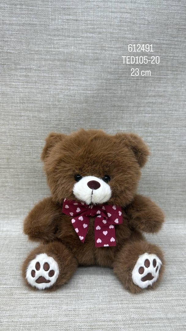 OSO CON MOÑO ESTAMPADO 23 CM