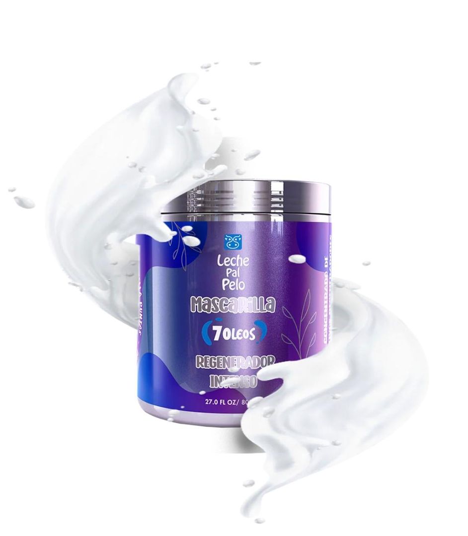 MASCARILLA 7 OLEOS LECHE PAL PELO