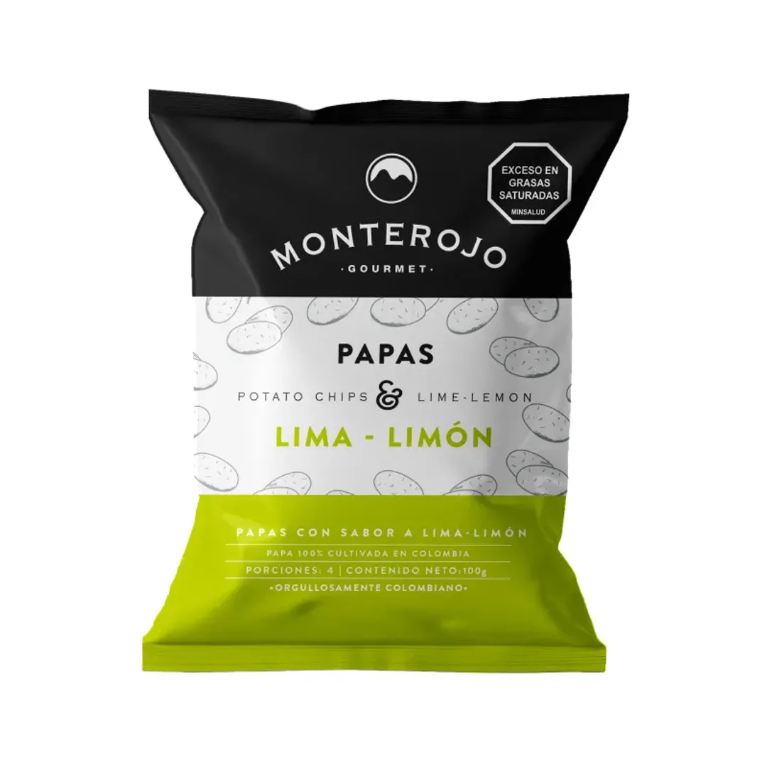 PAPAS LIMA LIMON MONTEROJO*100G