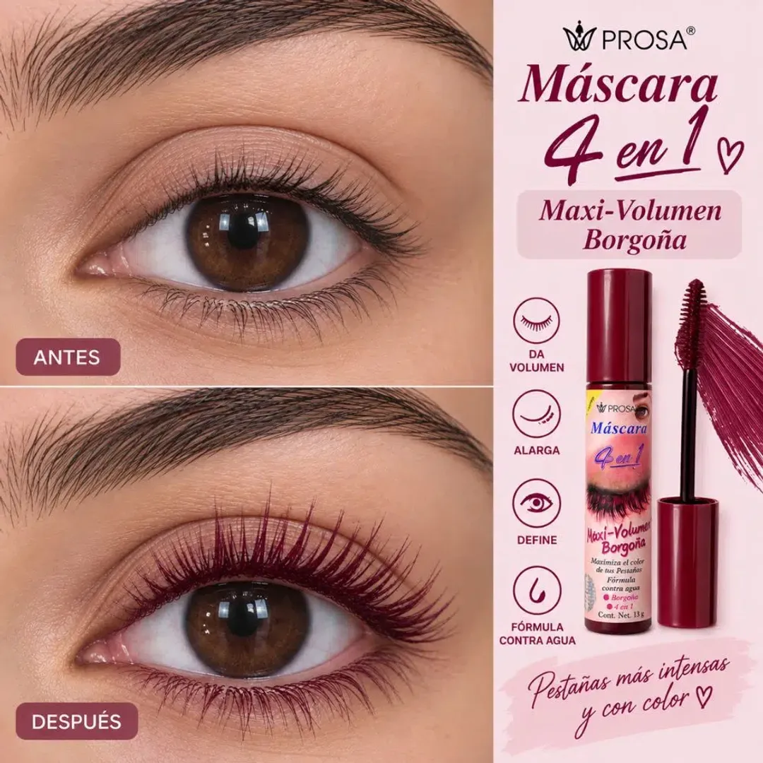 pestañina maxi volumen borgoña