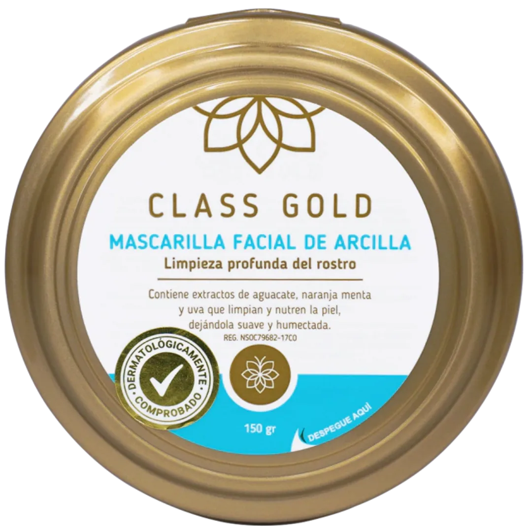 Mascarilla facial de arcilla classgold 