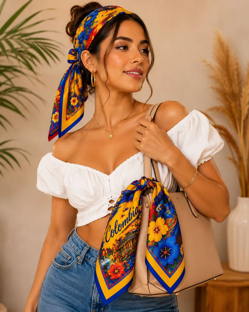 PAÑOLETA PREMIUM 70cmx70cm COLOMBIA DISEÑO 1