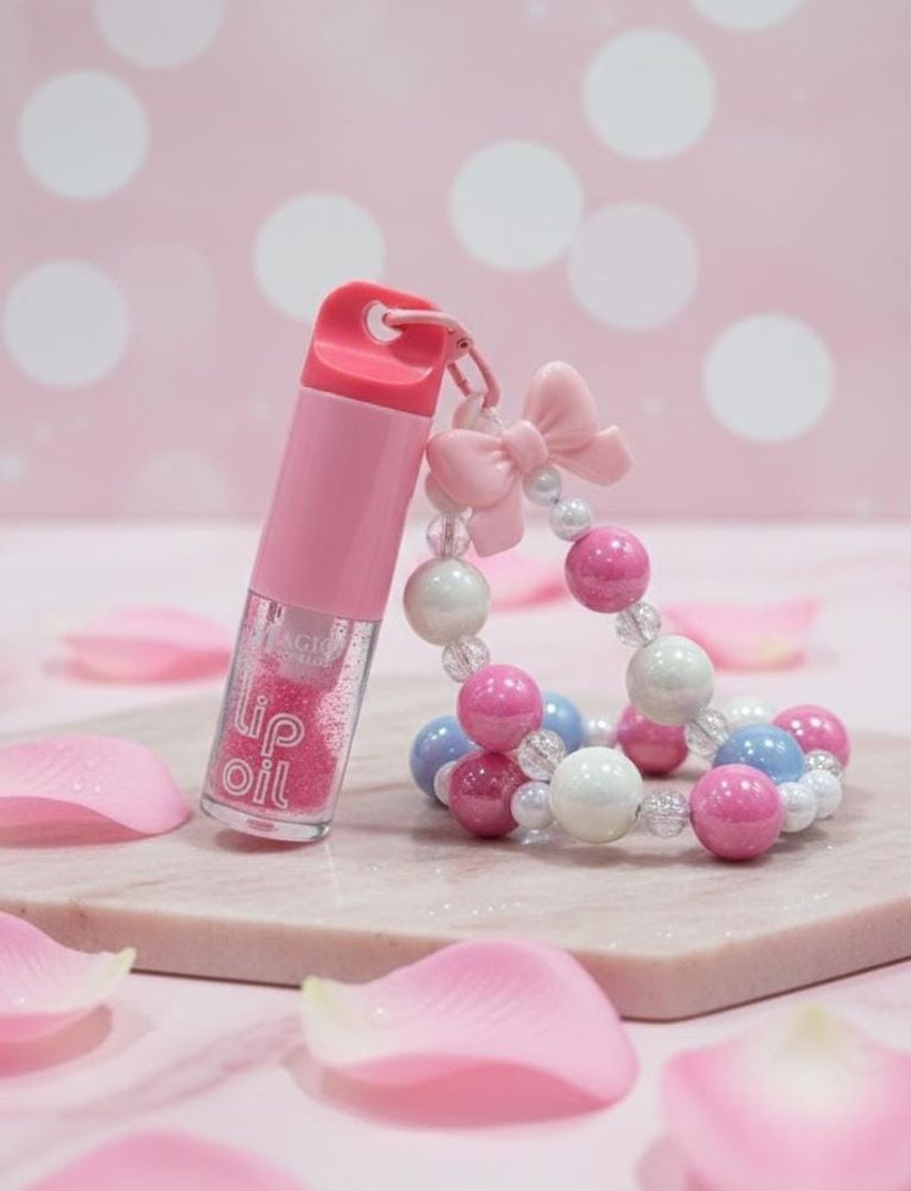 LIP OIL CON BRILLOS Y LLAVERO – MAGIC YOUR LIFE
