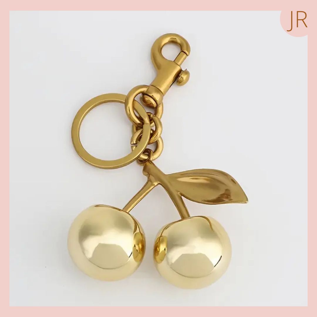 Lindo LLavero Tendencia Cerezas Doradas