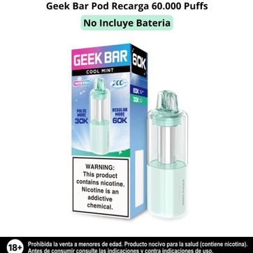 Imagen del producto Geek Bar Pod Cool Mint 60.000 Puffs