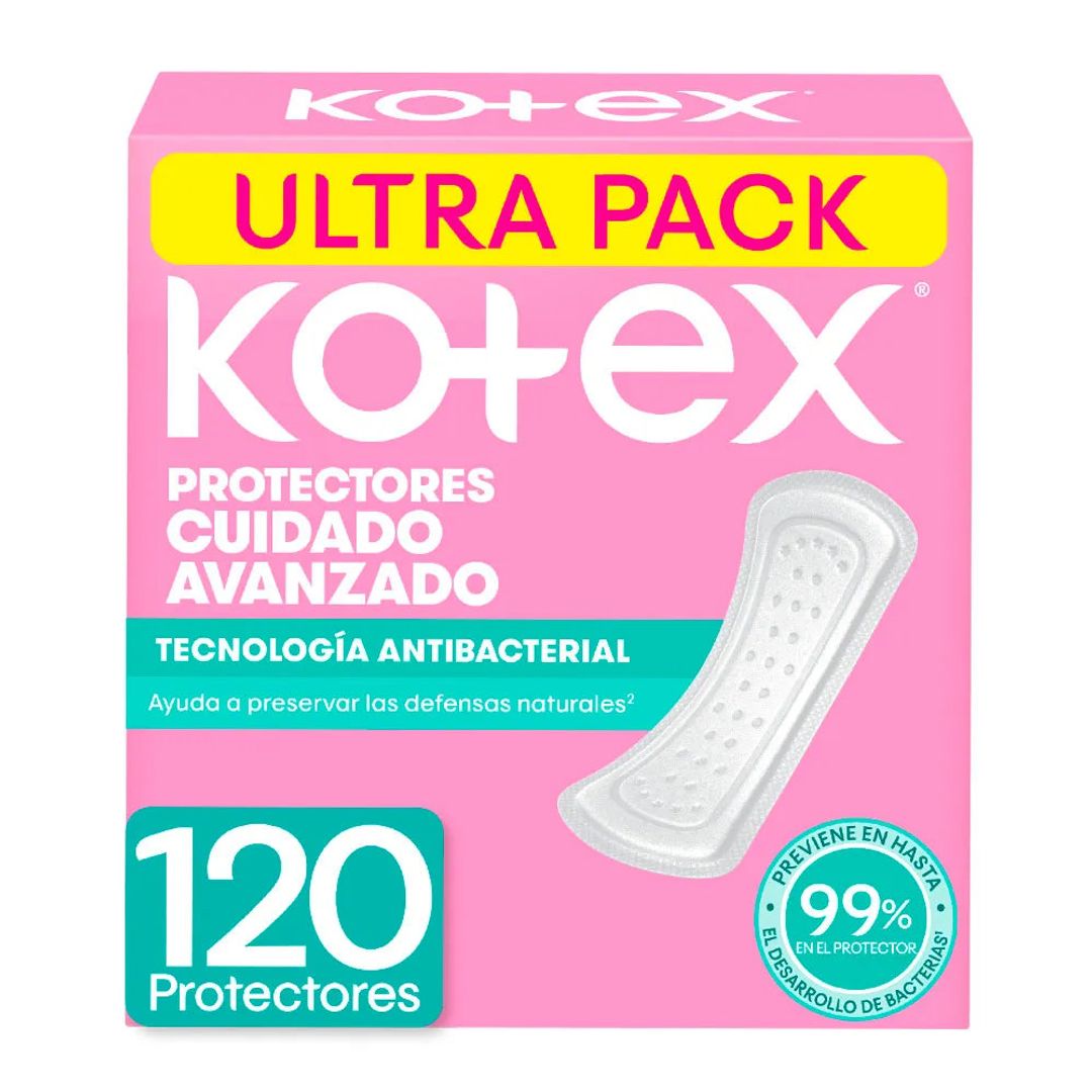 PROTECTORES KOTEX ANTIBACTERIAL*120