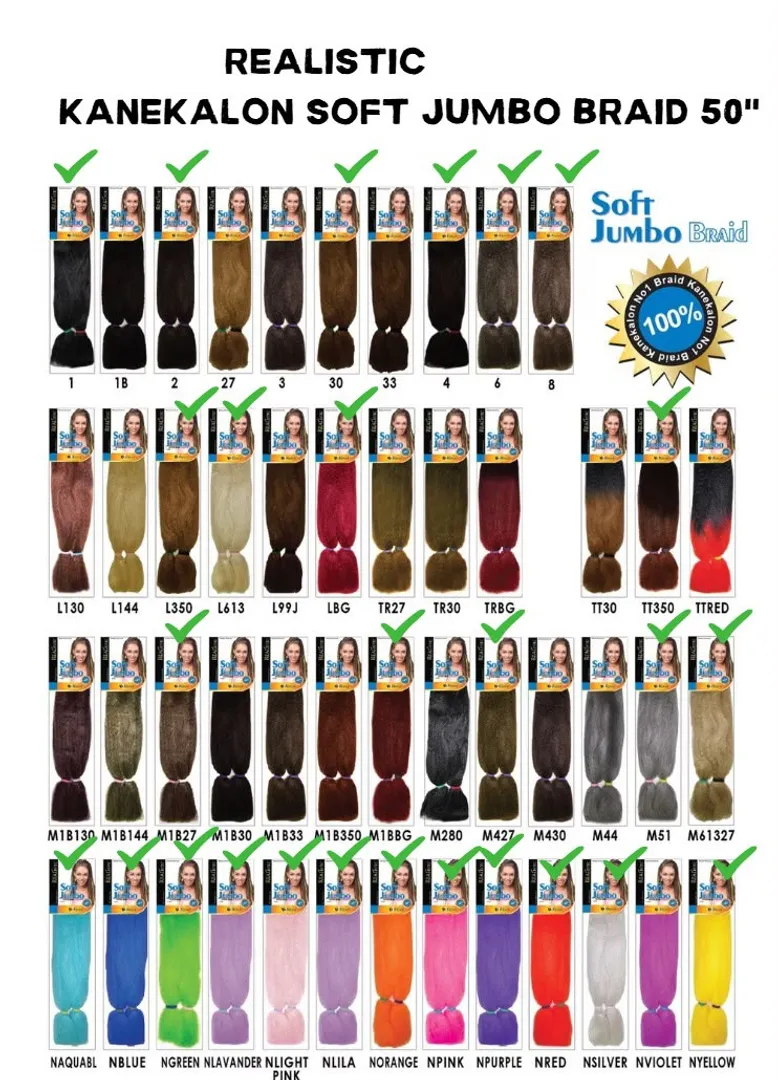 KANEKALON SOFT JUMBO BRAID REALISTIC