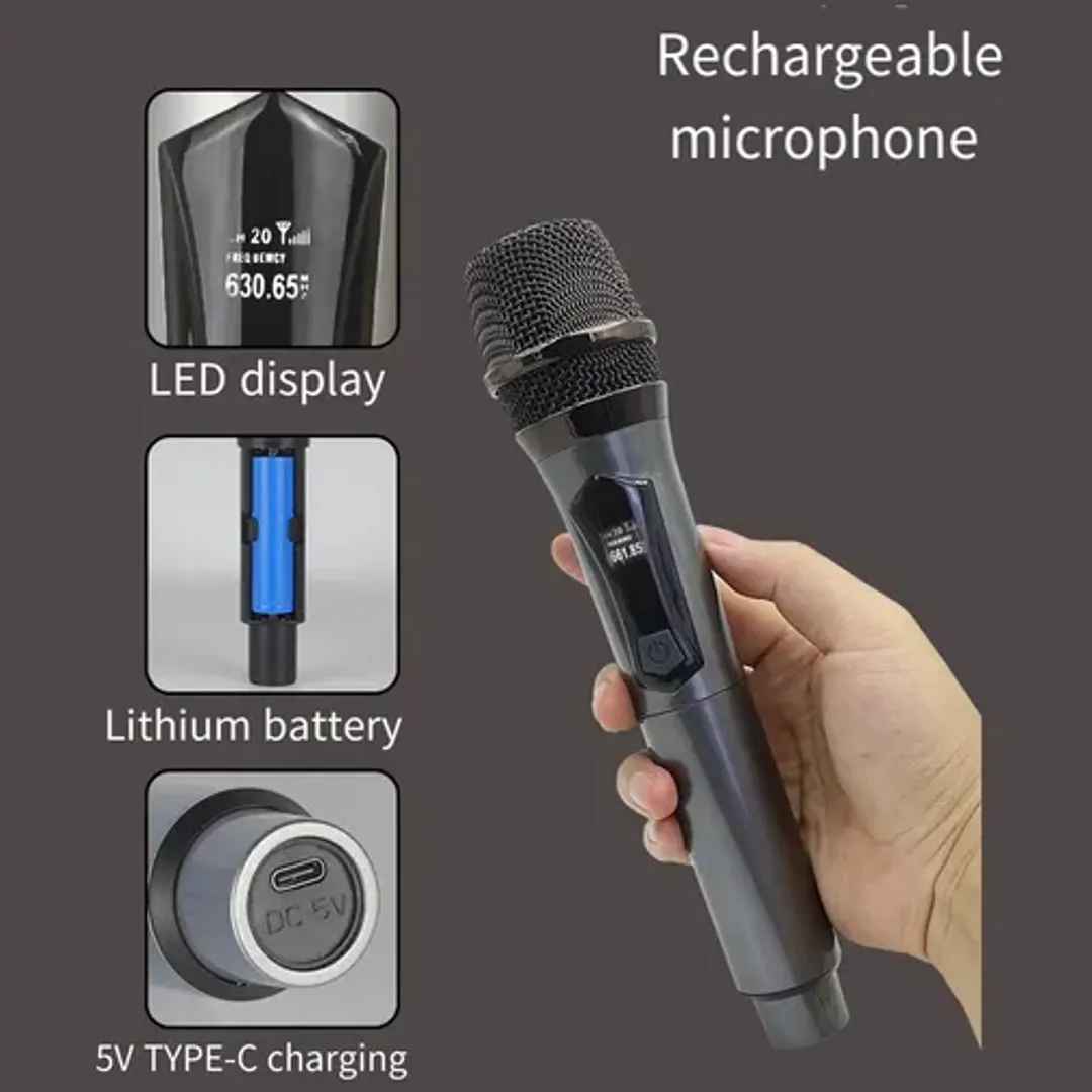 MICROFONO PROFESIONAL INALAMBRICO RECARGABLE TTD-M55