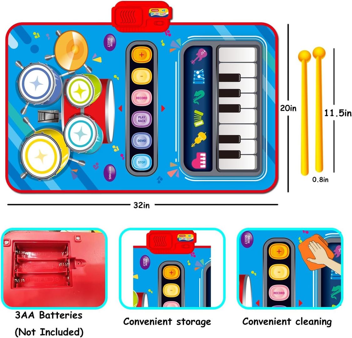 TAPETE PIANO  BEBÉ  2 EN 1  