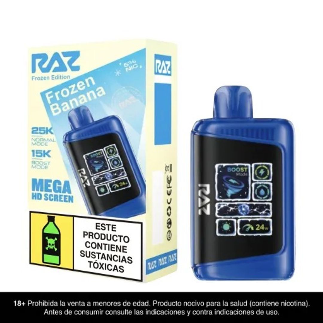 Raz Frozen Banana 25.000 Puffs