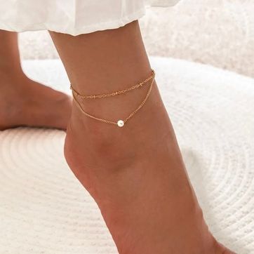 Imagen del producto TOBILLERA DOBLE PERLA 