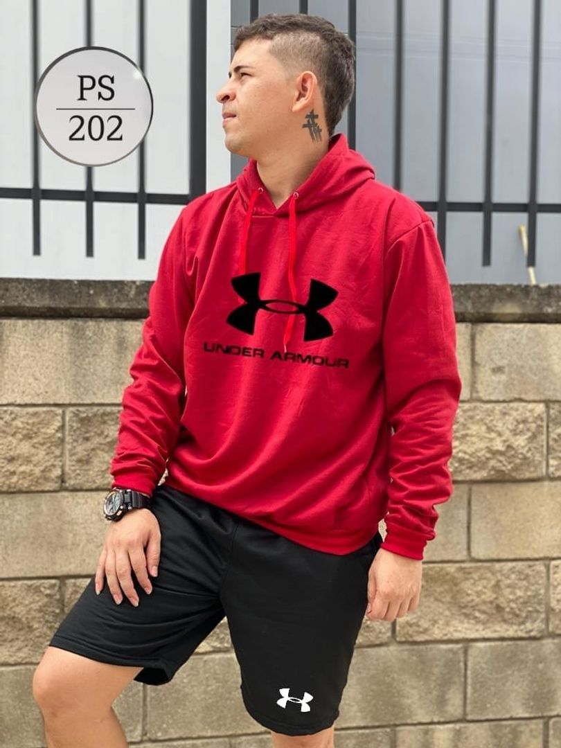 SET DE SHORT + BUSO DE CAPUCHA