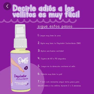 OMG-DEPILADOR INSTANTANEO 60ML - imagen 2