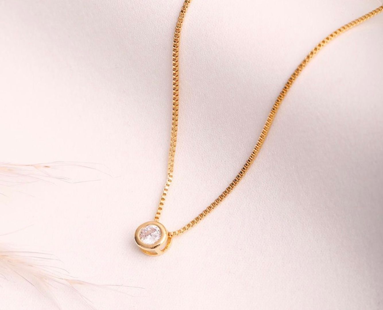 Cadena gargantilla circon 