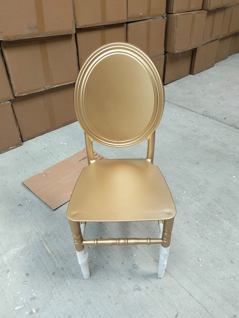 SILLAS POLIPROPILENO - DORADOS