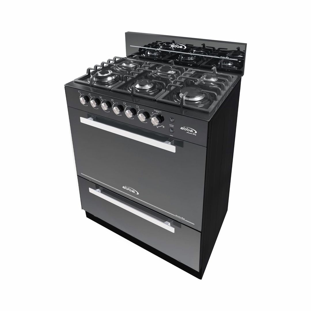 EST ABBA 6 PUESTOS FULL VIDRIO GRIL HIERRO FUNDIDO TRIPLE LLAMA	