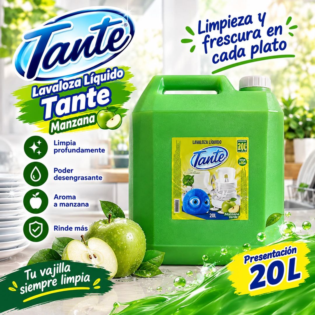 LAVALOZA LIQUIDO TANTE MANZANA X 20 LITROS