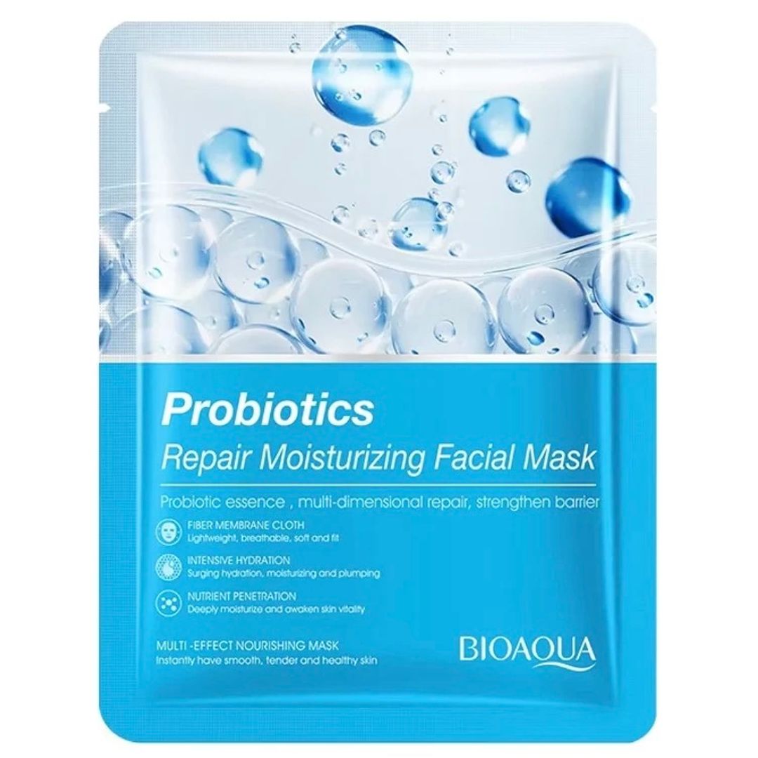 MASCARILLA FACIAL EN VELO PROBIÓTICOS BIOAQUA 