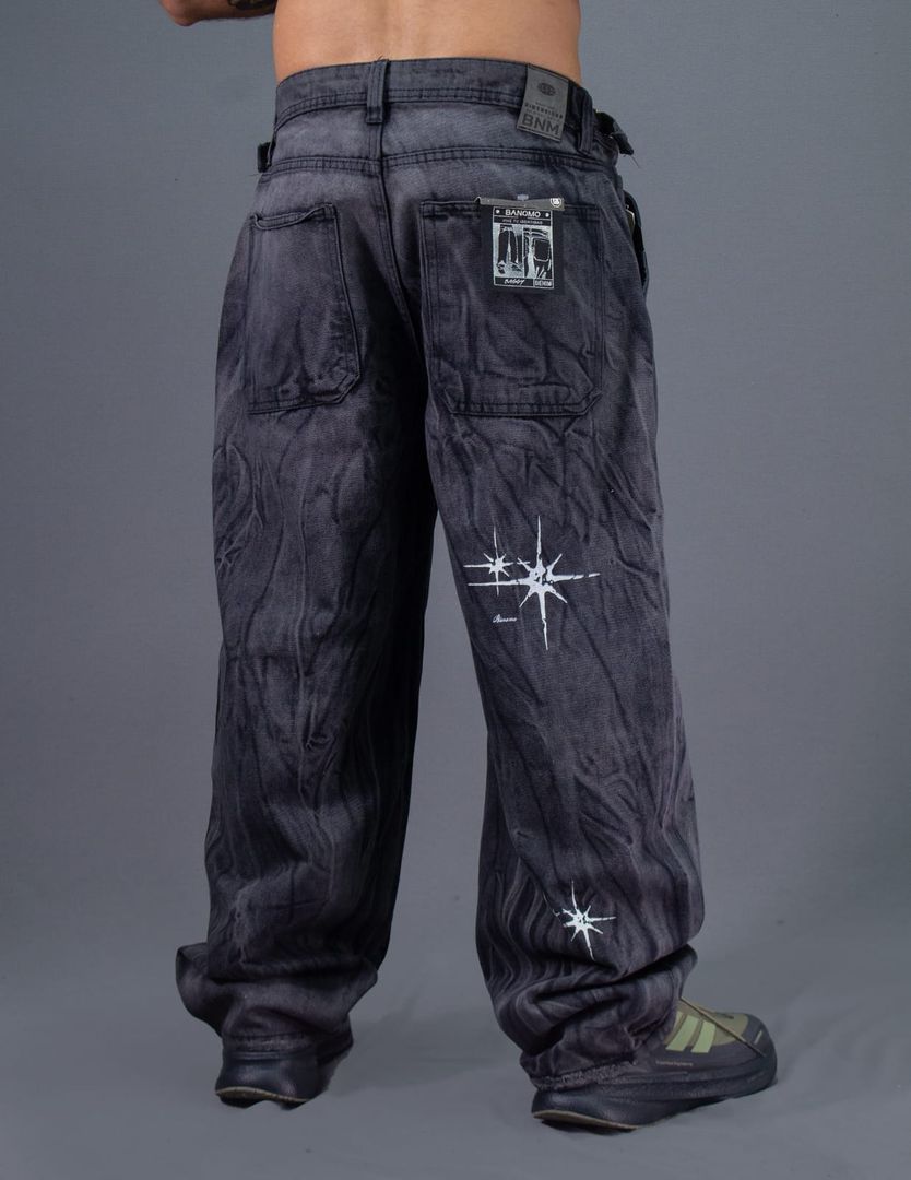 JEANS BAGGY CORREAS NG-GRIS EST