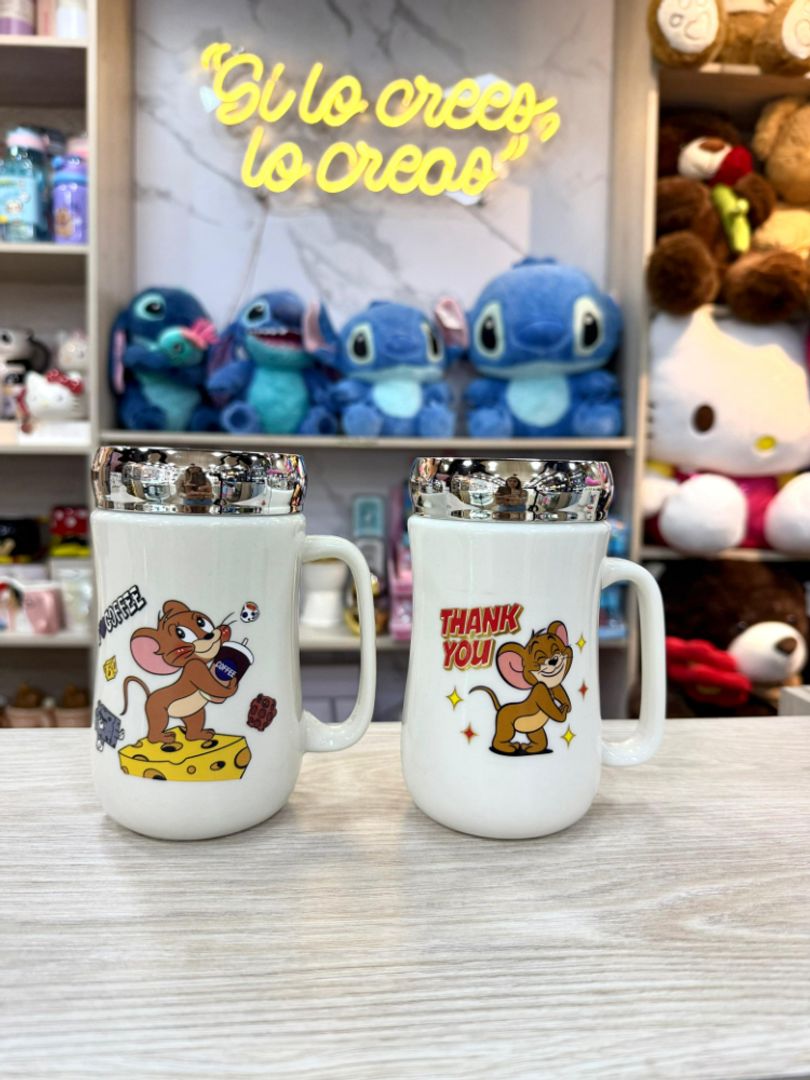 TAPA ESPEJO TOM Y JERRY