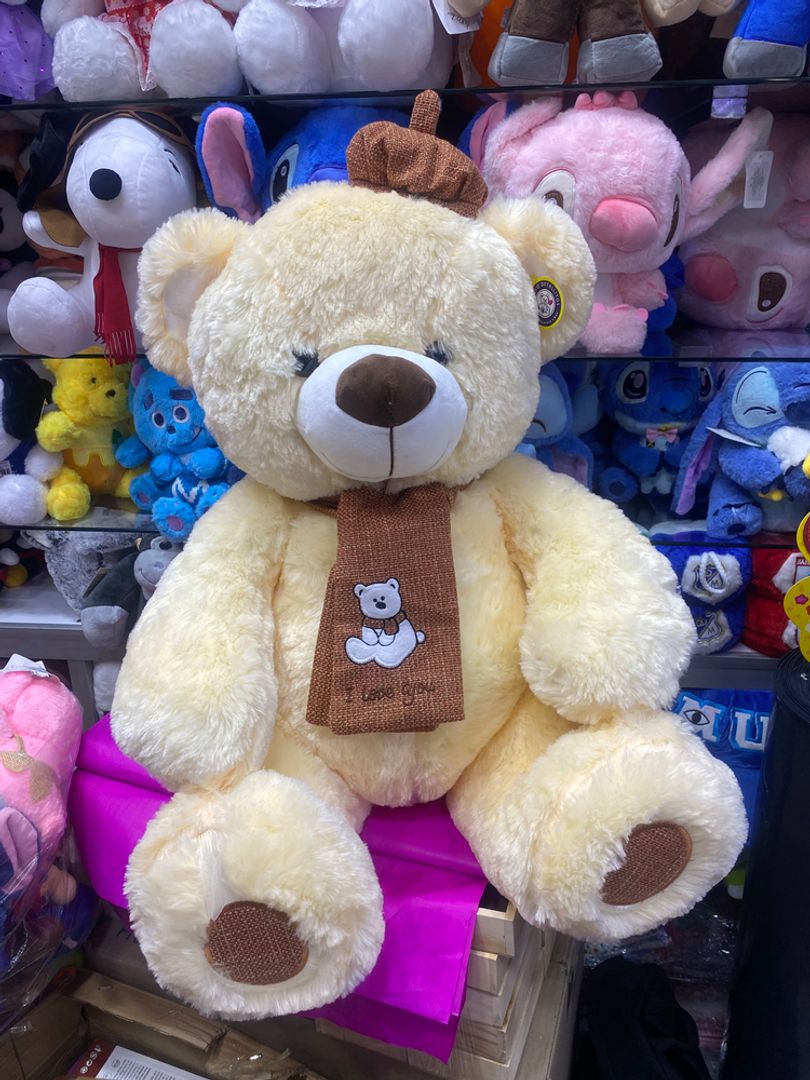 OSO BUFANDA 60CM SENTADO