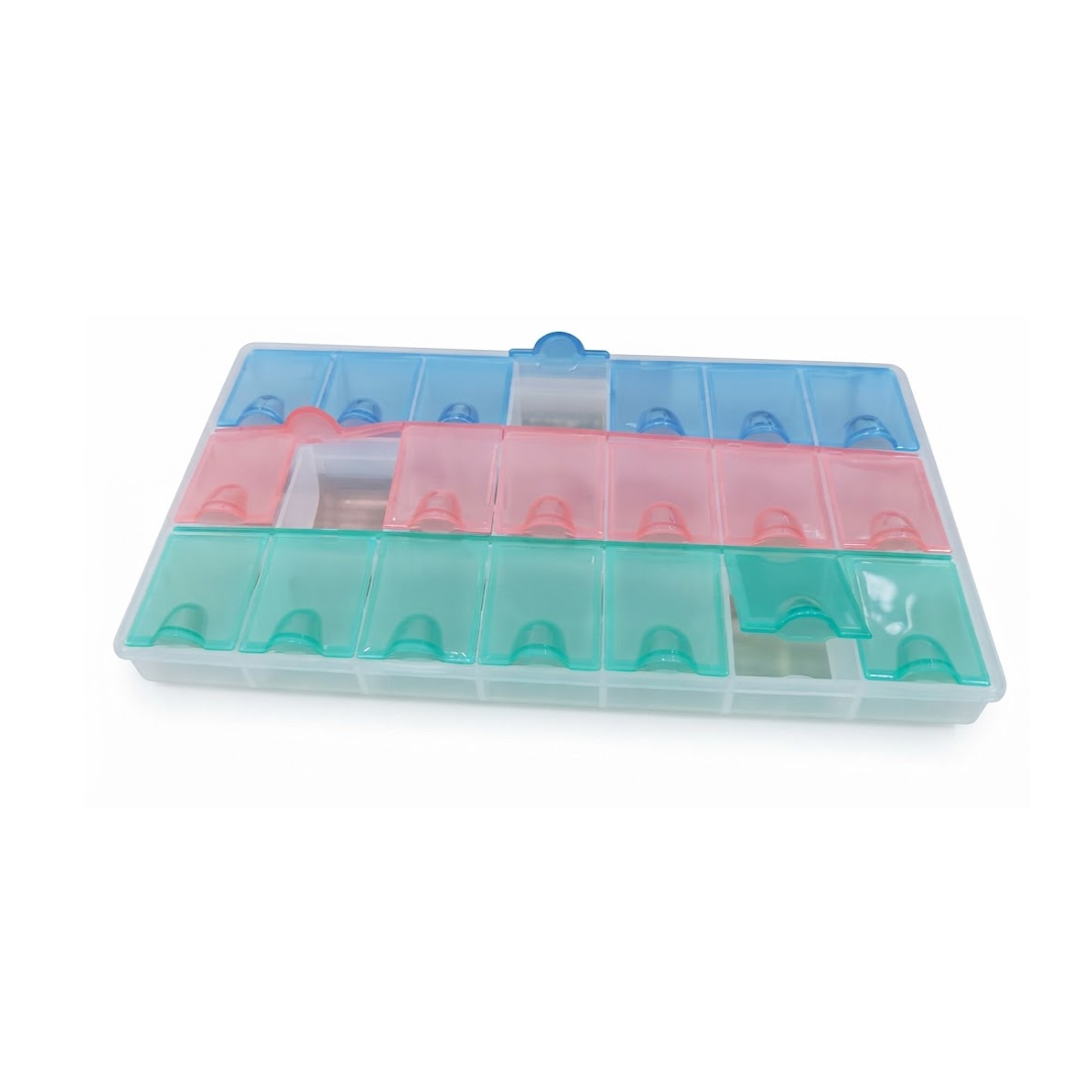 ORGANIZADOR PLASTICO 21 COMPARTIMIENTOS