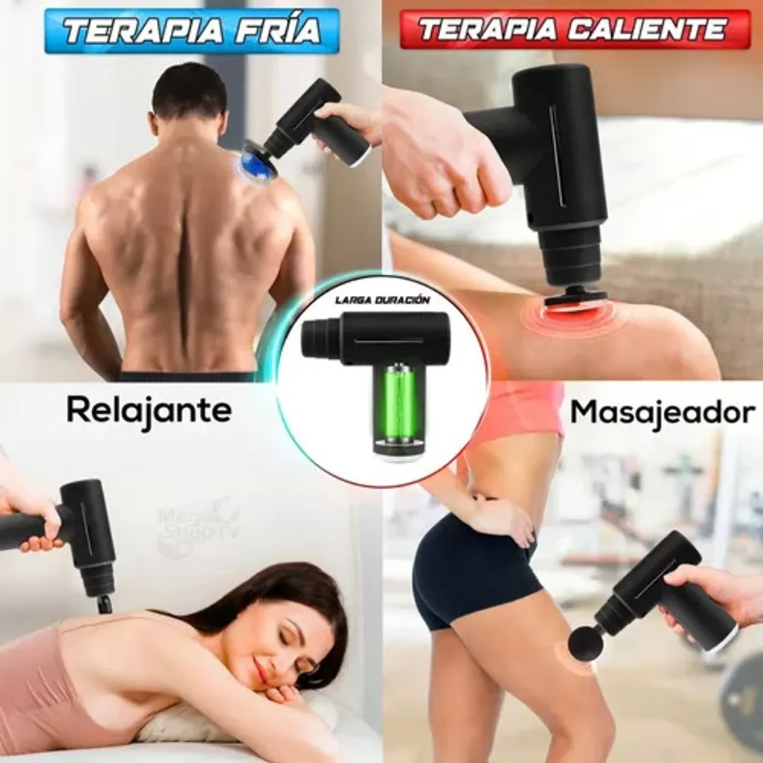  Masajeador Percutor de Calor O Frío 6 Niveles