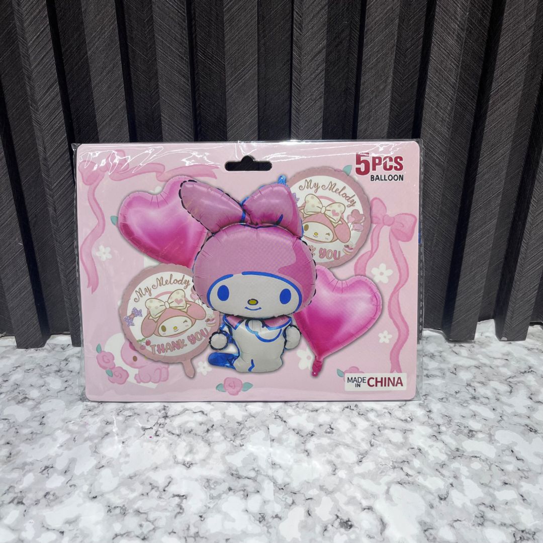 BOUQUET DE GLOBOS 5 PCS PARA NIÑA