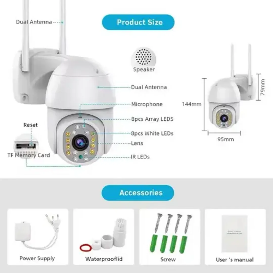 CAMARA DOMO SEGURIDAD WIFI FULL SMART IP66