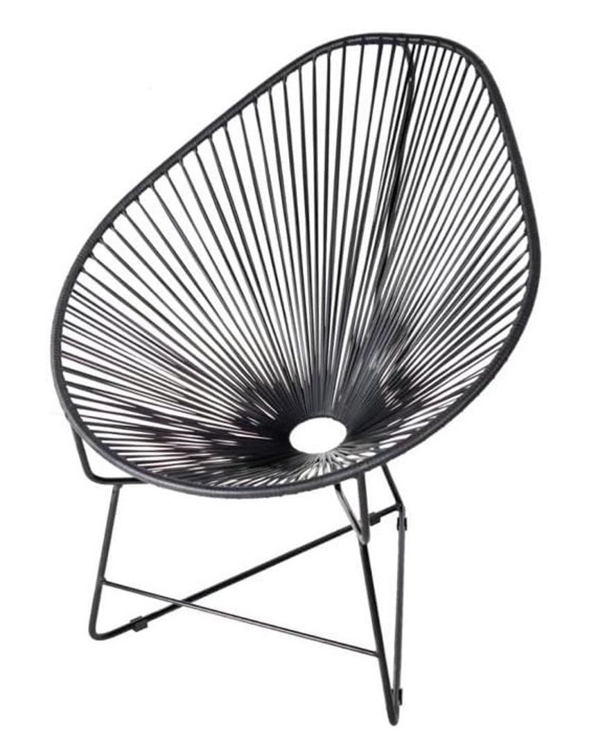 Silla Acapulco y mesa tejida