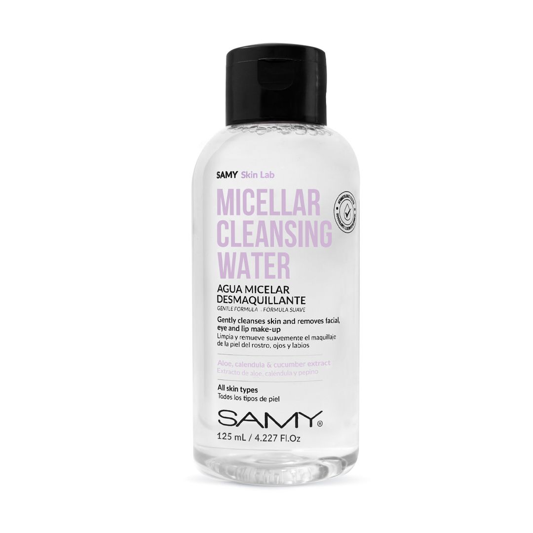 AGUA MICELAR DESMAQUILLANTE SAMY DERMATOLÓGICAMENTE COMPROBADA x 125 ml