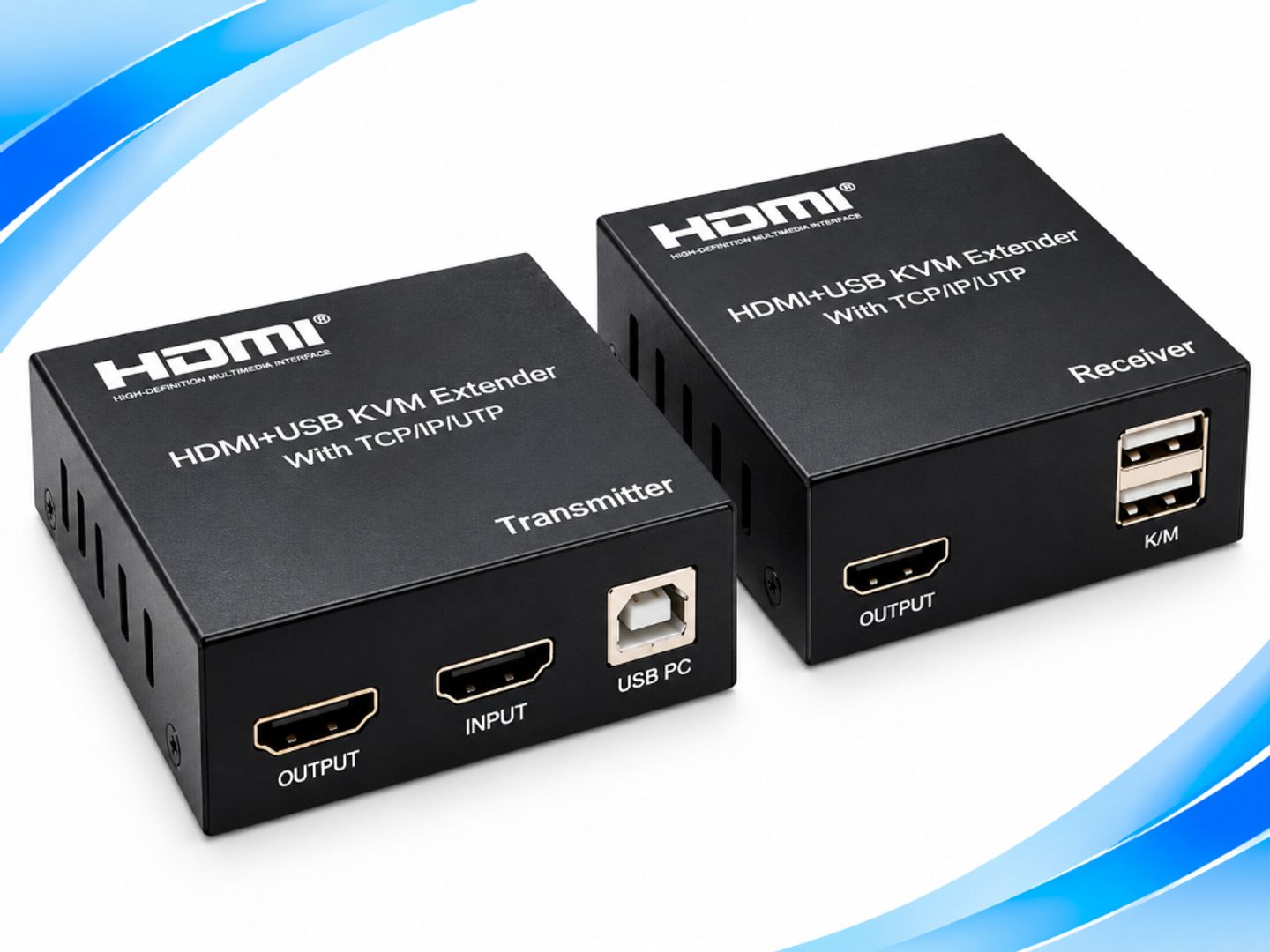EXTENSOR HDMI KVM USB – TRANSMISOR Y RECEPTOR
