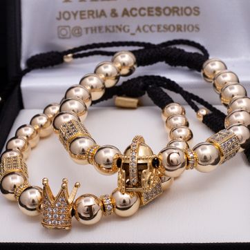 Imagen del producto Par manillas rey y reina 8mm y 7mm