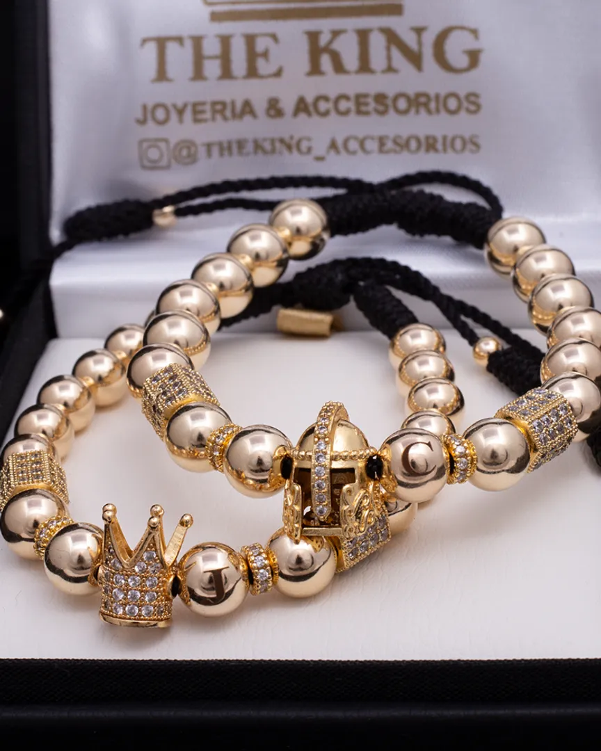 Par manillas rey y reina 8mm y 7mm