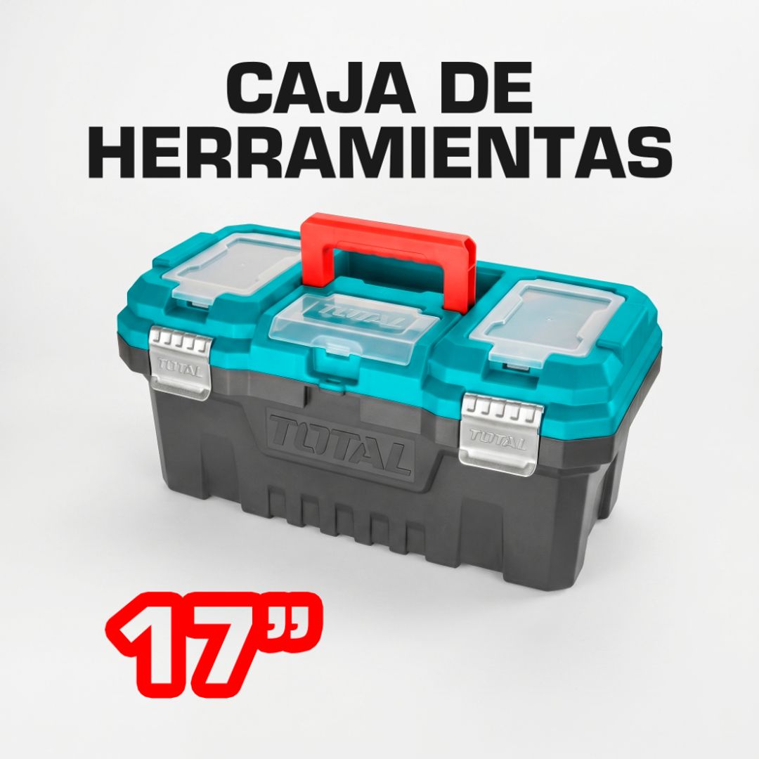 CAJA DE HERRAMIENTAS 17" GANCHOS METALICOS