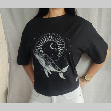 Oversize Crop Top Dama - imagen 1