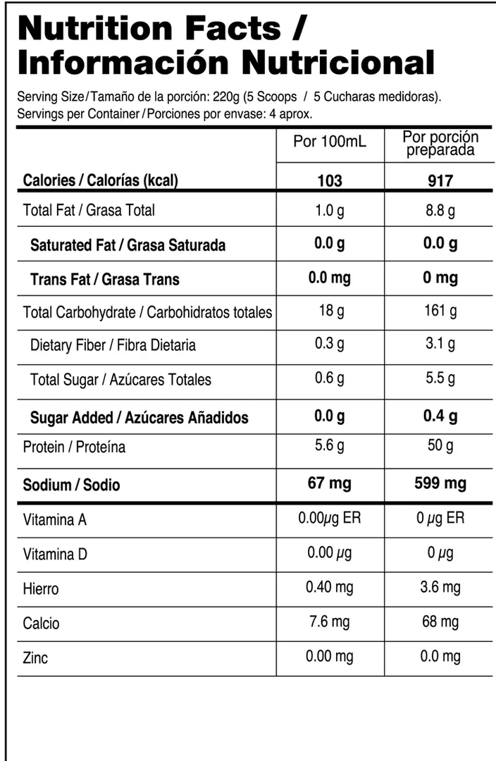 Titan beef mass 2 libras 