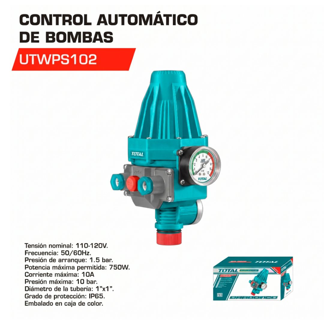 PRESSCONTROL AUTOMATICO 10 BAR 10AMP   RELOJITO