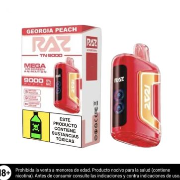 Imagen del producto Raz Tn Georgia Peach 9.000 Puffs