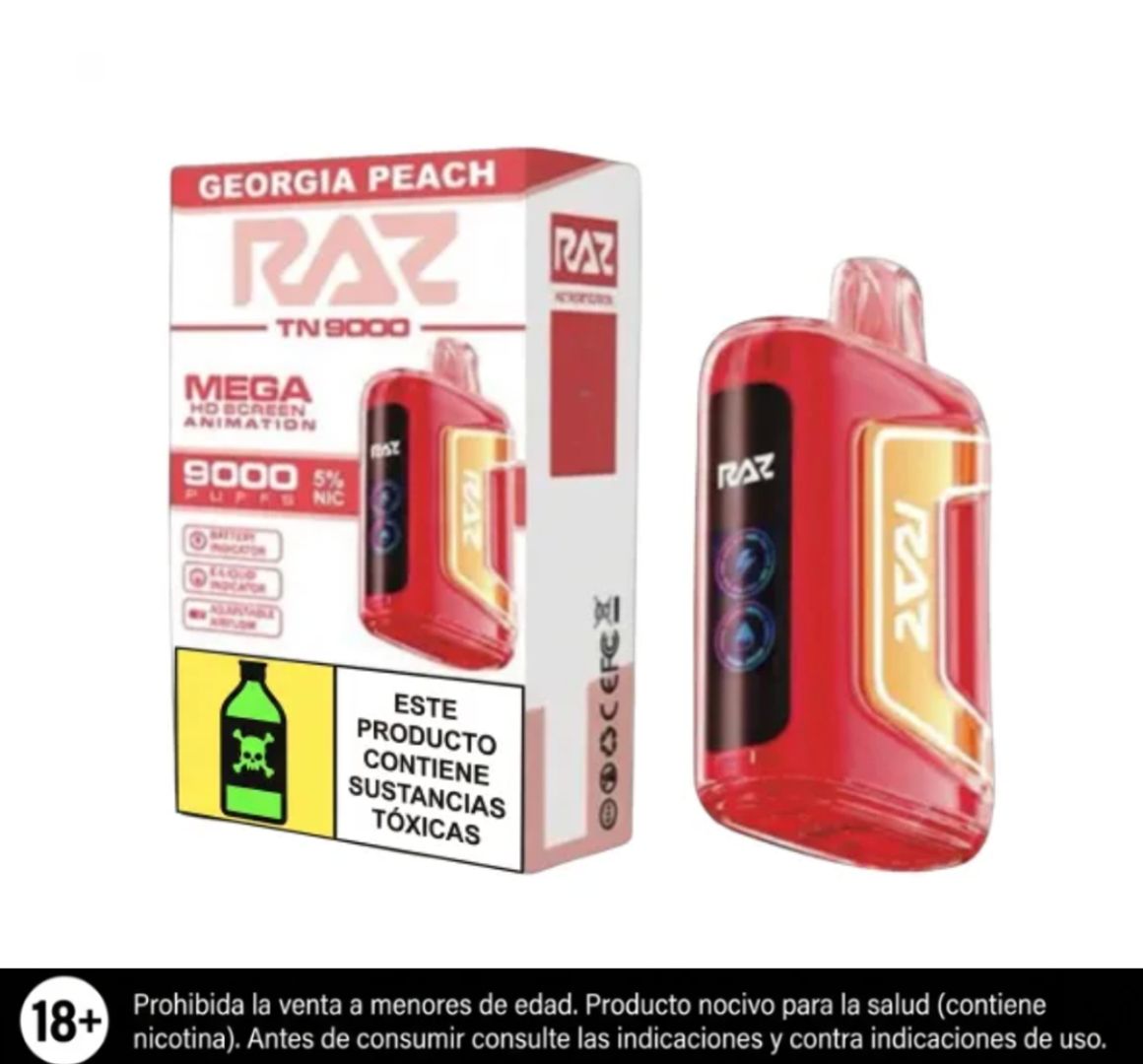 Raz Tn Georgia Peach 9.000 Puffs